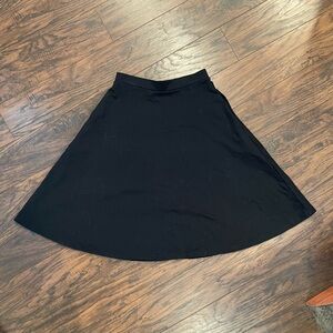 Tahari Black Circle Skirt